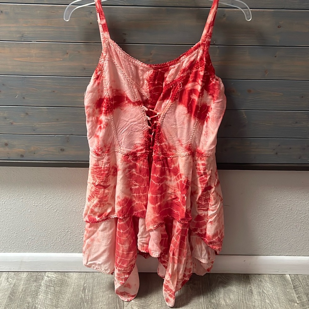 Tie-dye Advance Apparel Tank Dress or Beach Coverup